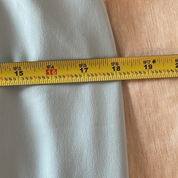 Les Copains Azure Blue Sleeveless Dress with Tiered Detailing at Waist - Picture 15 of 16